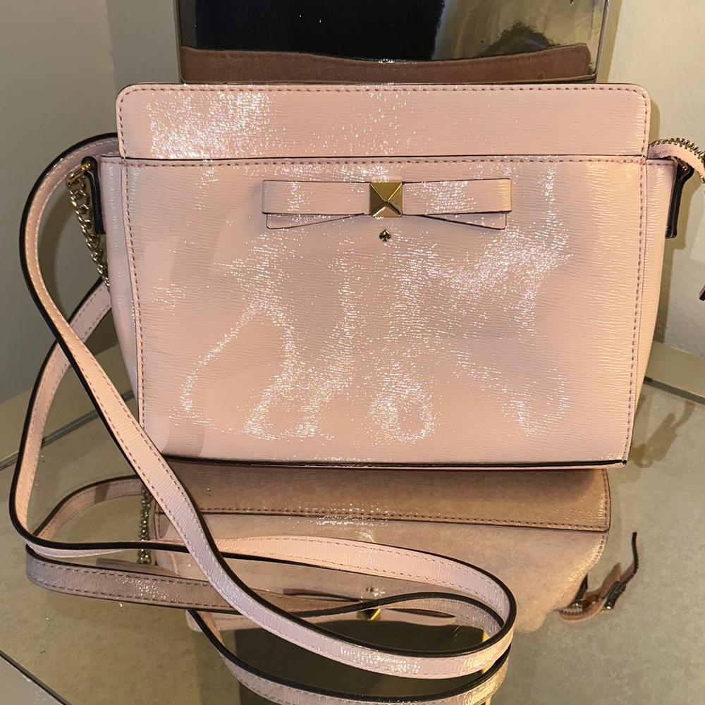 Kate Spade Pink Crossbody Bag with Bow